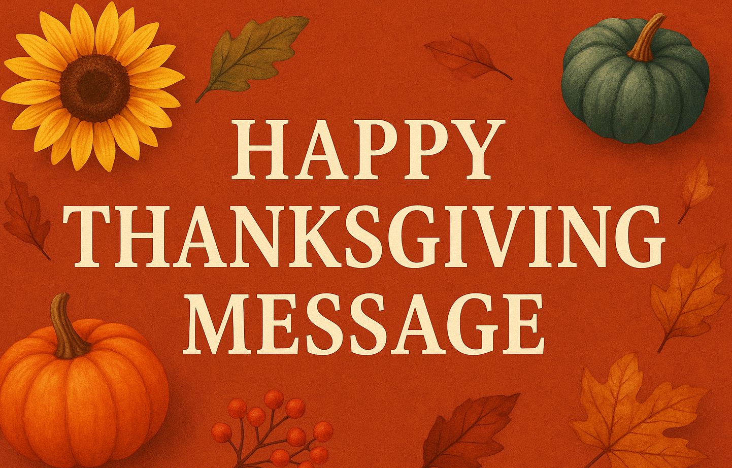 Happy Thanksgiving Message