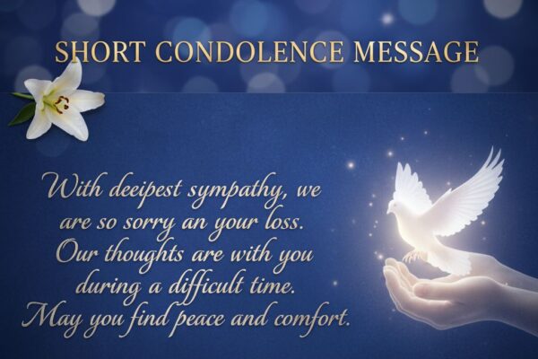 short condolence message